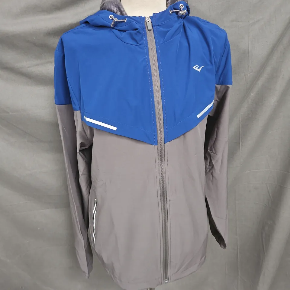 EVERLAST FLEX JACKET IN GREY/BLUE SIZE L