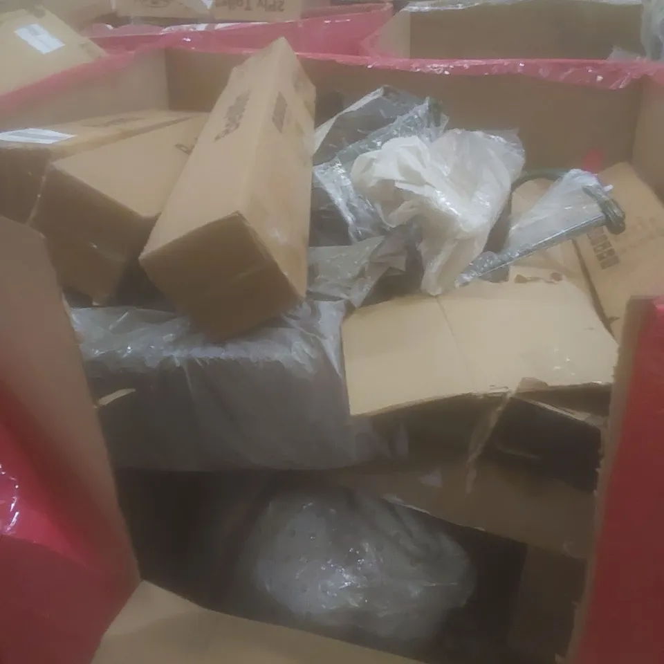 PALLET OF ASSORTED HOUSEHOLD ITEMS AND CONSUMER PRODUCTS TO INCLUDE; BOXED FURNITURE ETC 