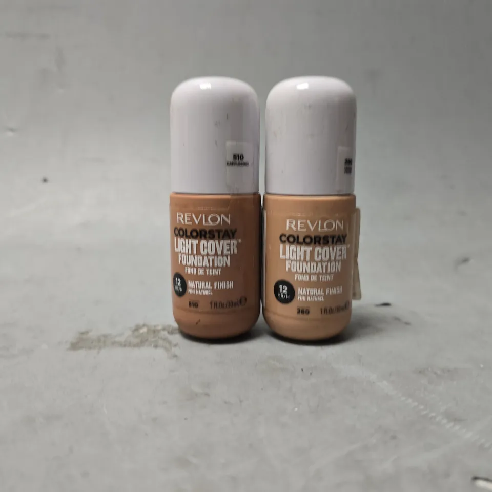 BOX OF APPROXIMATELY 30 REVLON COLOURSTAY LIGHT COVER 30ML FOUNDATIONS 280 & 510