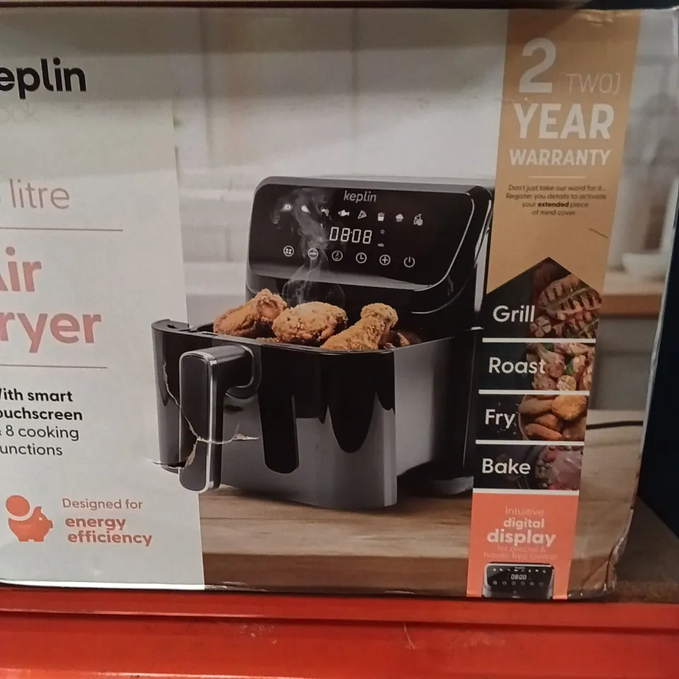 BOXED KEPLIN 4.5LITRE AIR FRYER BLACK 