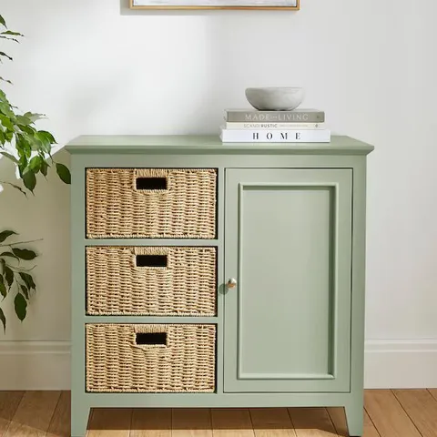 JULIPA KNIGHTON FULLY ASSEMBLED SMALL SIDEBOARD SAGE UK335 1 PIECE BOXED