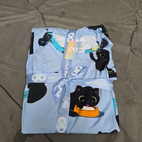 OODIE OVERSIZED NIGHTWEAR TOP IN BLUE - ONE SIZE 14+