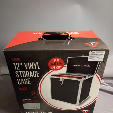 BOXED VINYLTONIC VINYL 12" STORAGE CASE IN BLACK