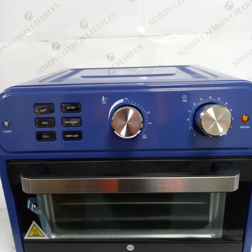 COOK'S ESSENTIAL 21-LITRE AIRFRYER OVEN IN BLUE 