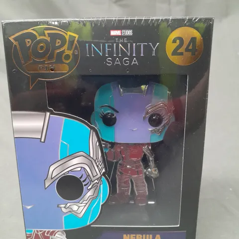 FUNKO POP PIN MARVEL THE INFINITY SAGA 24 NEBULA COLLECTIBLE ENAMEL PIN
