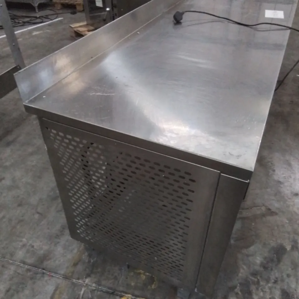 FOSTER COMMERCIAL STAINLESS REFRIGERATED KITCHEN PREP COUNTER 