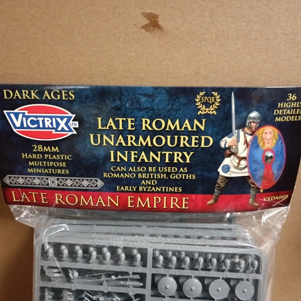 Victrix Late Roman Unarmoured Infantry 28mm Plastic Miniatures – 36 Models