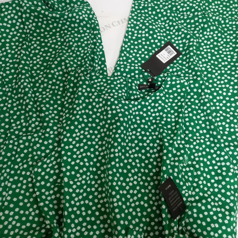 MELA LONDON GREEN JUMPSUIT - SIZE 12