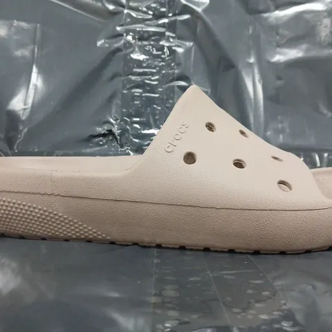 PAIR OF CROCS CLASSIC SLIDE V2 IN NUDE SIZE UK M5/W6