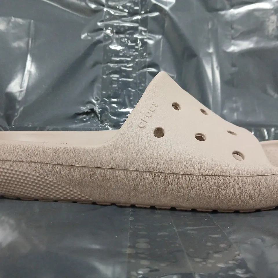 PAIR OF CROCS CLASSIC SLIDE V2 IN NUDE SIZE UK M5/W6