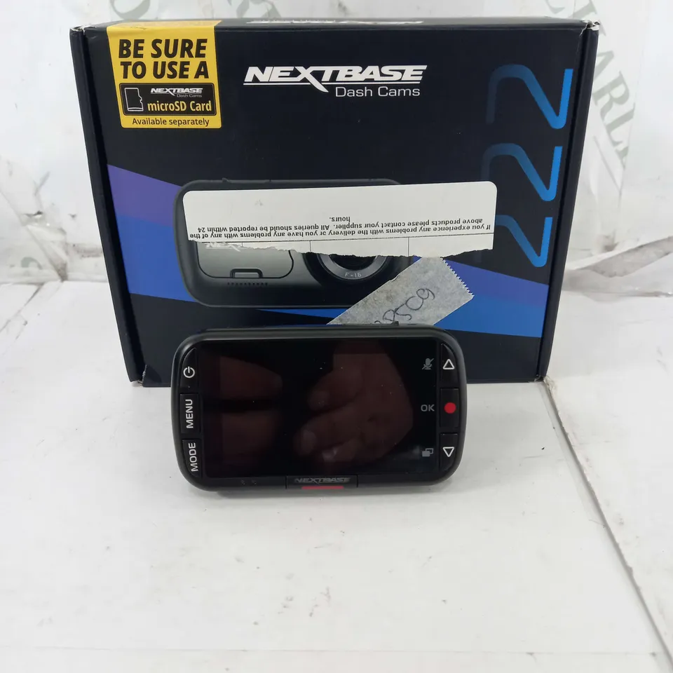 BOXED NEXTBASE 222 VEHICLE DASH CAMERA 