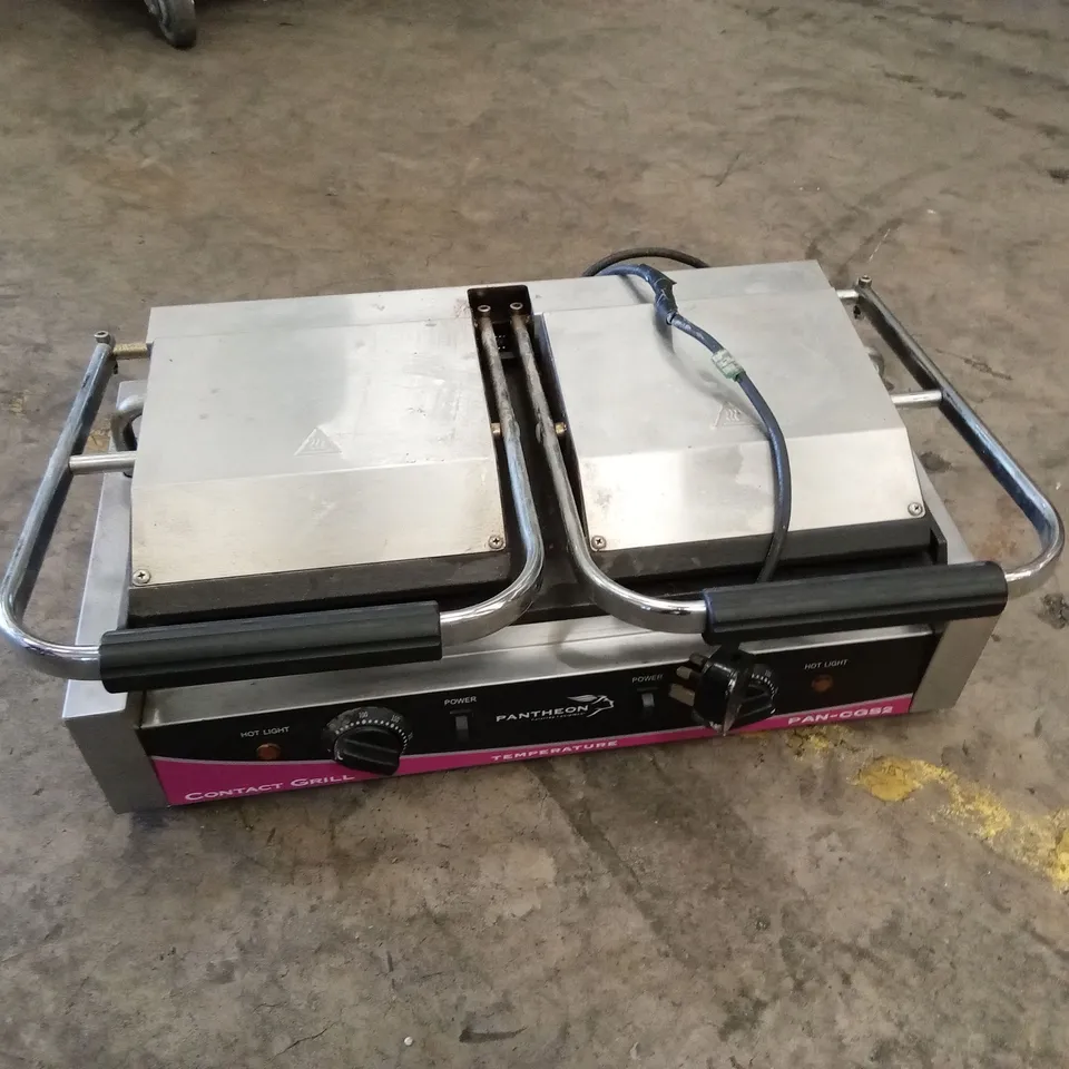 PANTHEON CGS2S DOUBLE SMOOTH CONTACT/PANINI GRILL