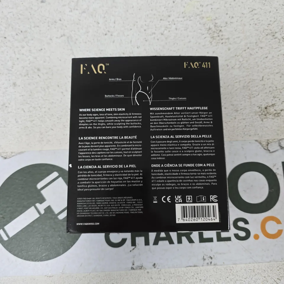 FAQ 411 MICROCURRENT + RED LIGHT BODY TONING DEVICE