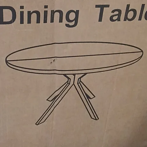 BOXED STARY DINING TABLE - WALNUT (1 BOX)