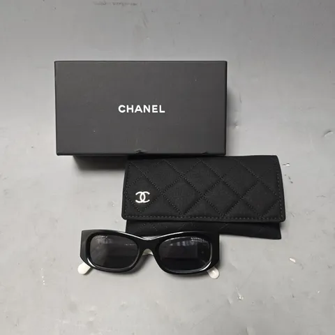 BOXED CHANEL RECTANGLE SUNGLASSES