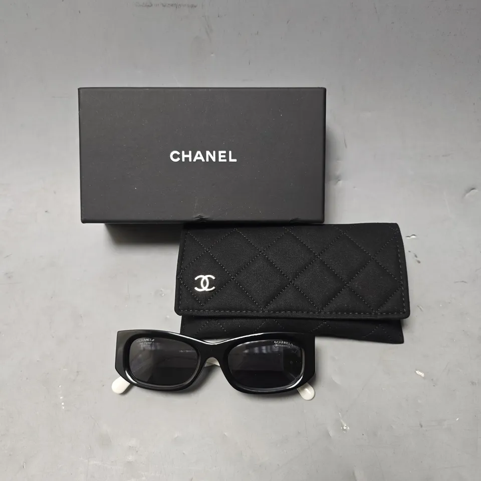 BOXED CHANEL RECTANGLE SUNGLASSES