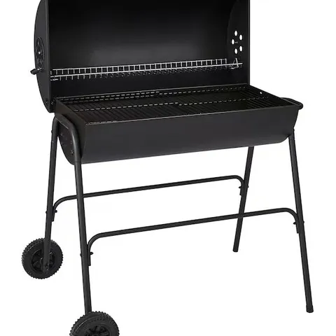 OIL DRUM CHARCOAL BBQ IN BLACK - COLLECTION ONLY