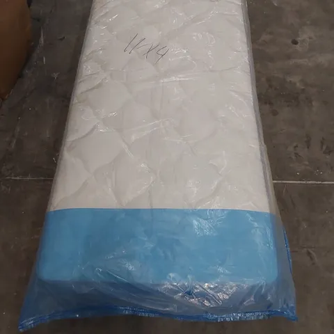 BAGGED DESIGNER SINGLE 90cm AIRSPRUNG LUXURY QUILTED MEDIUM MATTRESS
