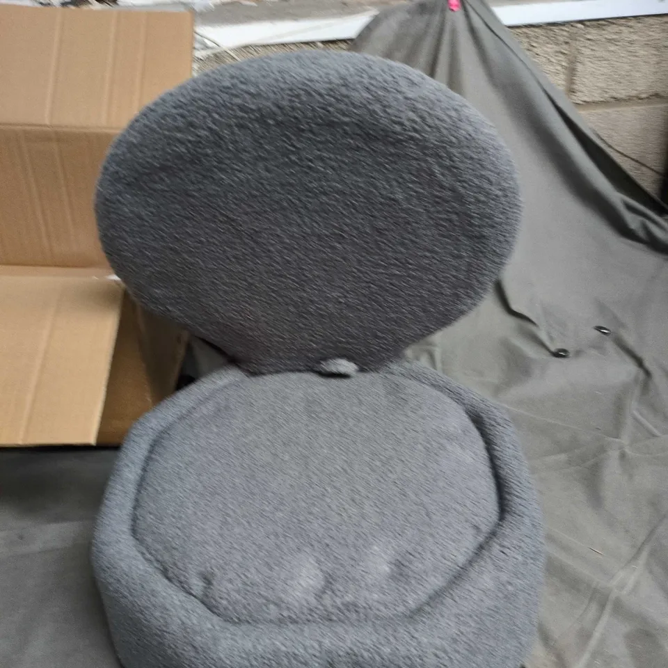 GARVEE GREY FABRIC LOUNGE CHAIR