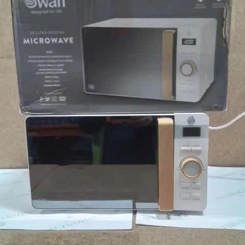 BOXED SWAN 20L DIGITAL MICROWAVE