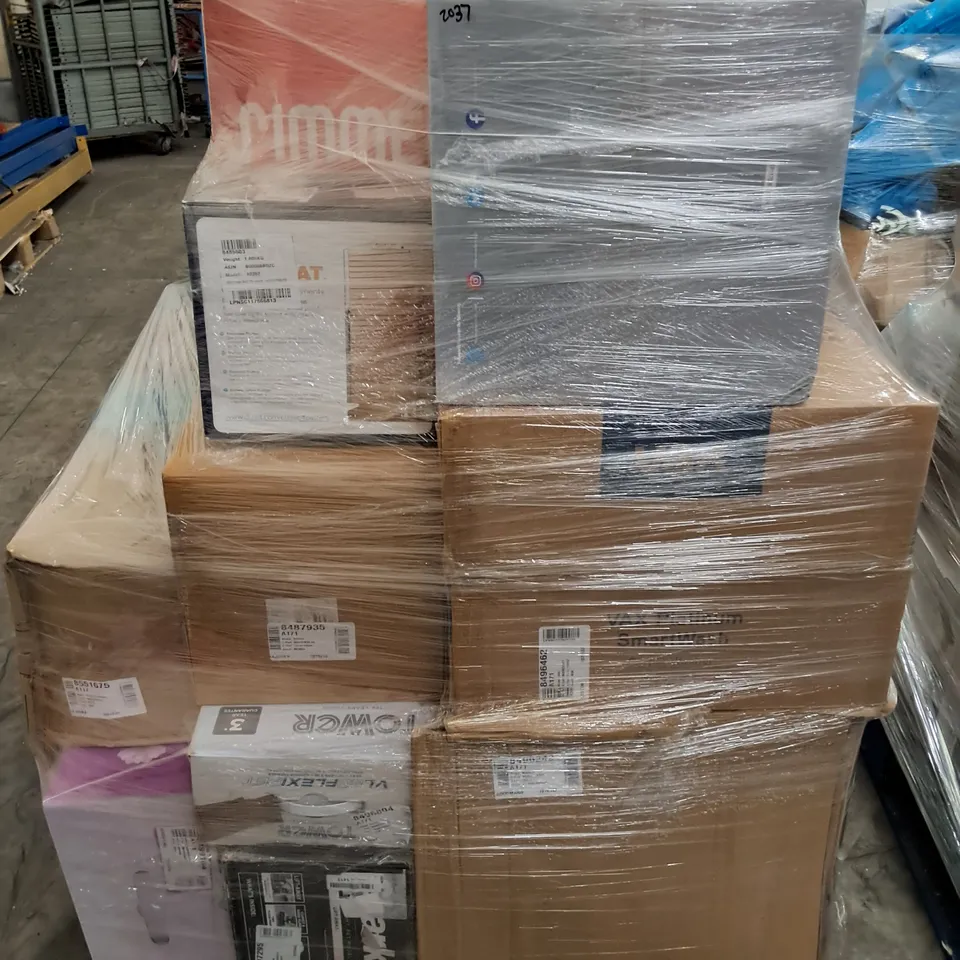 PALLET OF APPROXIMATELY 23 UNPROCESSED RAW RETURN HOUSEHOLD AND ELECTRICAL GOODS TO INCLUDE;