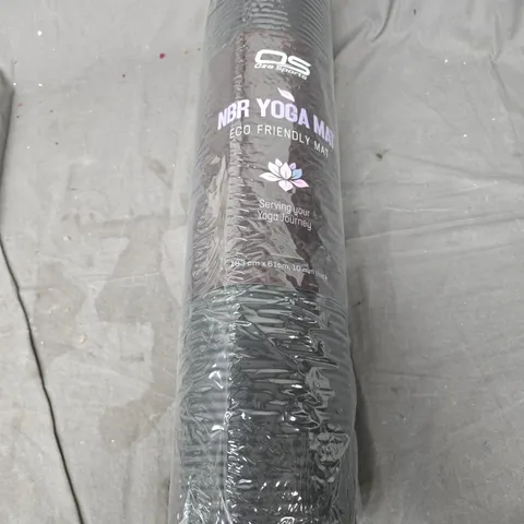OZE SPORTS ECO FRIENDLY NBR YOGA MAT IN BLACK