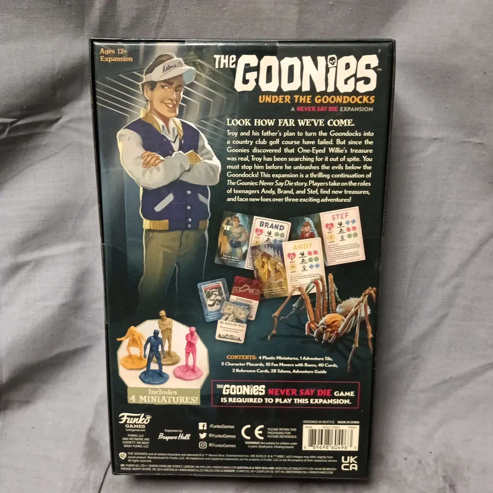 SEALED THE GOONIES: UNDER THE GOONDOCKS EXPANSION – BOARD GAME (FUNKO GAMES)