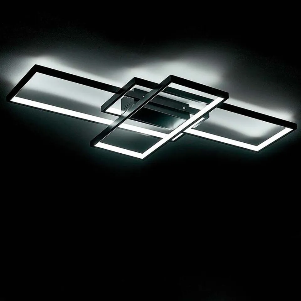 BOXED RAFFA 3-LIGHT LED SEMI FLUSH MOUNT 10CM