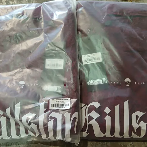 APPROXIMATELY 59 BRAND NEW KILLSTAR BELLADONNA LACE MAXI SKIRTS