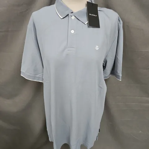 BLAKELY POLO SHIRT IN POWDER BLUE SIZE XL