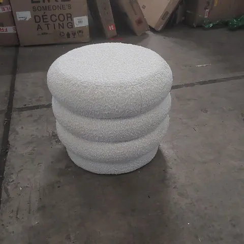 DESIGNER UPHOLSTERED POUFFE