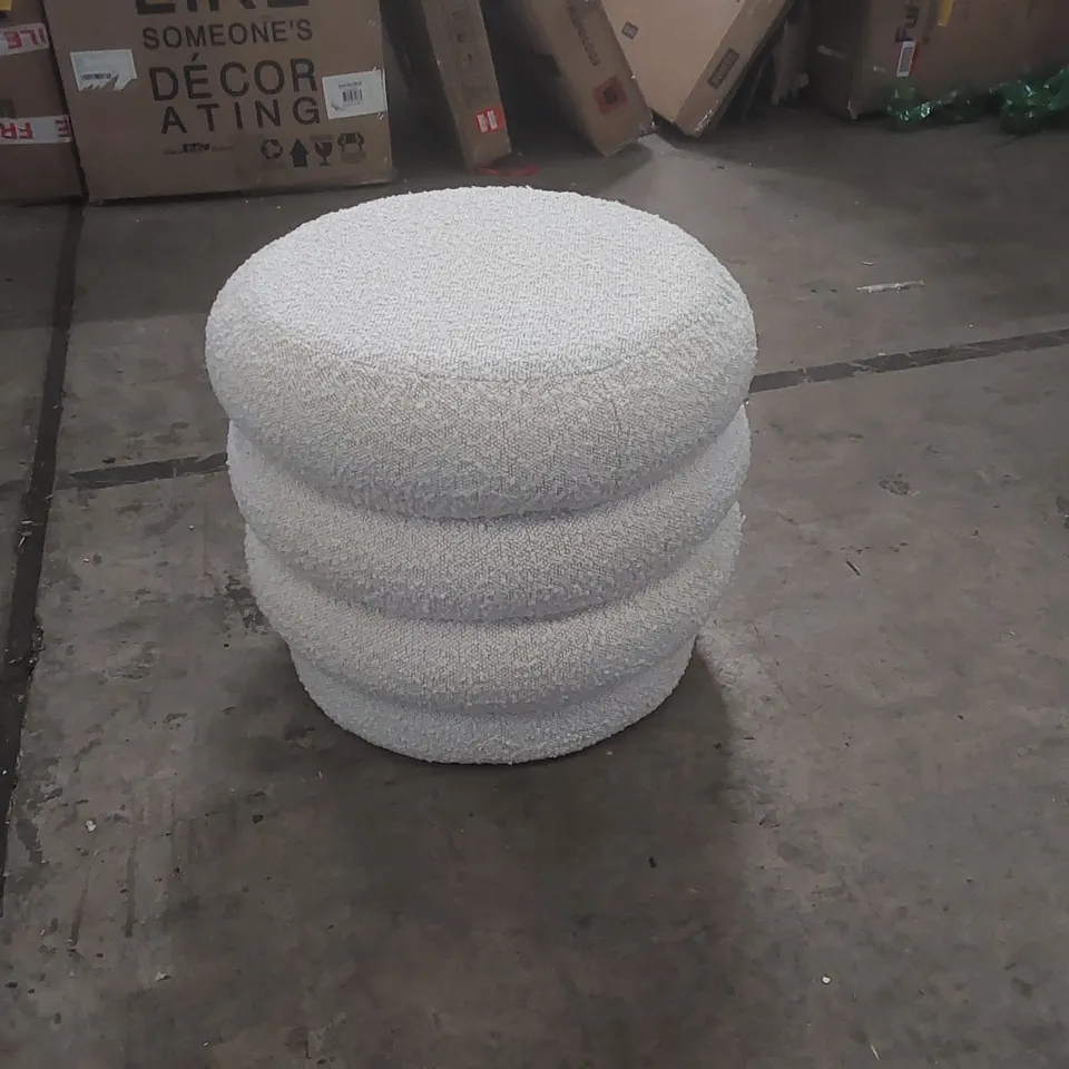 DESIGNER UPHOLSTERED POUFFE
