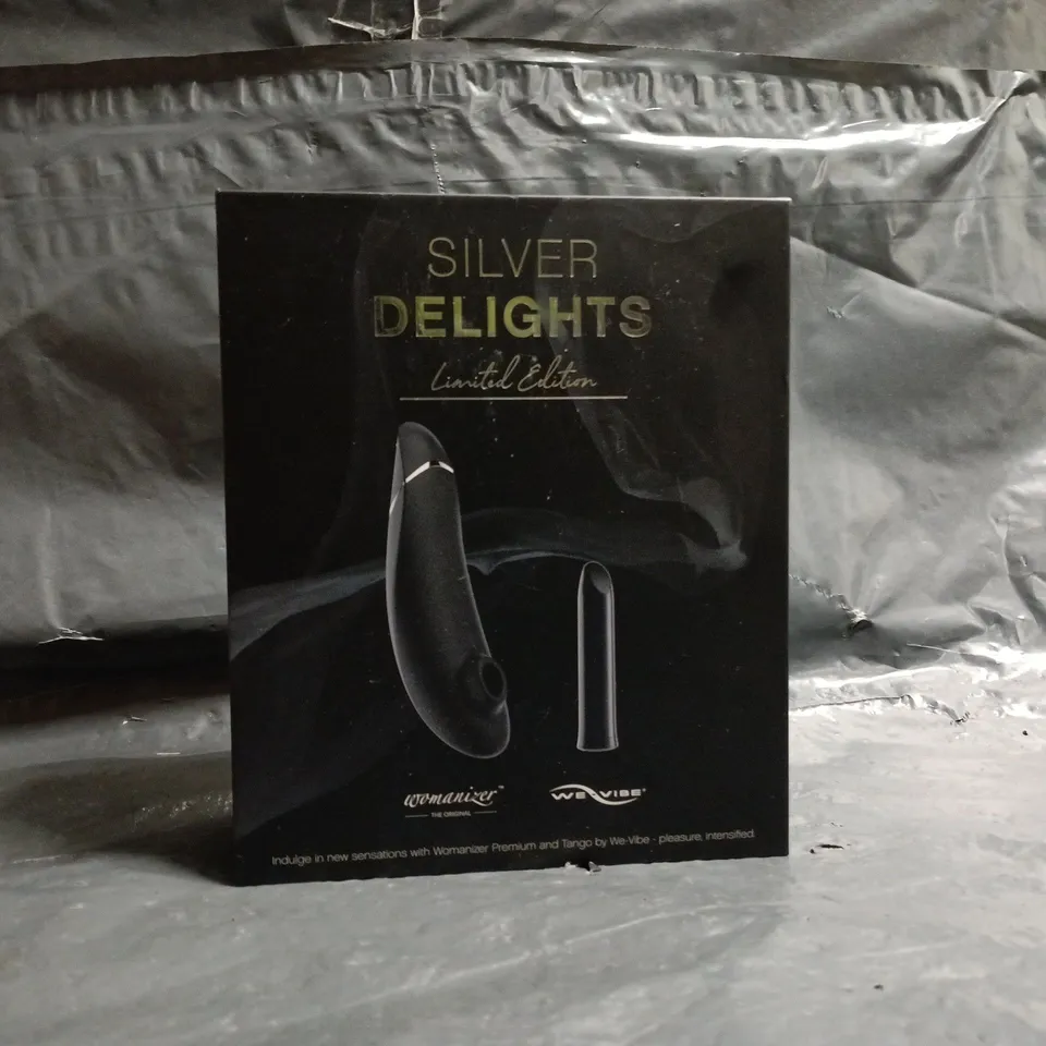 BOXED SILVER DELIGHTS LIMITED EDITION – WE-VIBE / WOMANIZER ADULT TOY