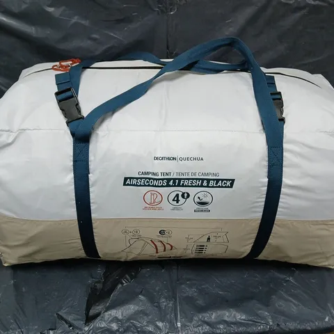 Quechua AirSeconds 4.1 Fresh & Black Camping Tent – Carry Bag