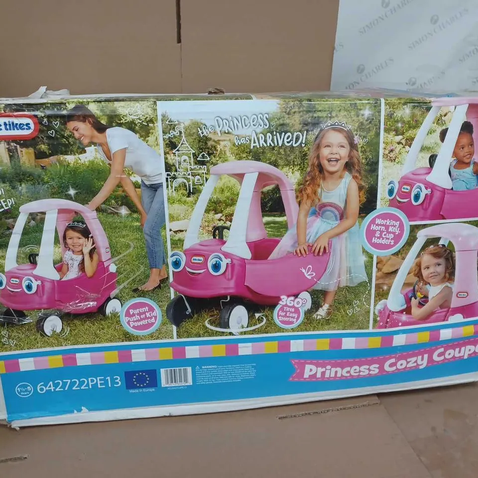 BOXED LITTLE TIKES PRINCESS COZY COUPE RRP £70