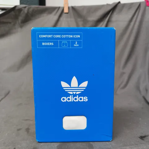 ADIDAS BOXERS – COMFORT CORE COTTON ICON, 2 PACK - SIZE M