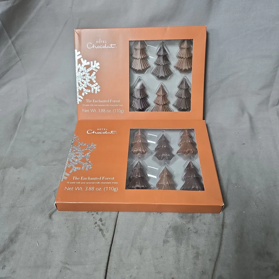 HOTEL CHOCOLAT THE ENCHANTED FOREST CHOCOLATE TREES – 2 X 110 G BOXES