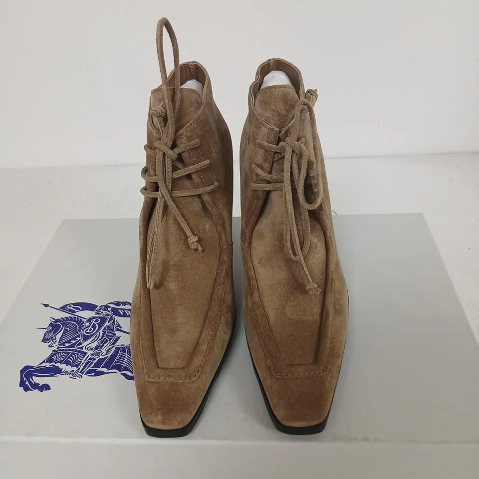 BURBERRY SUEDE ANKLE BOOTS – UK 4.5 (EU 37.5)