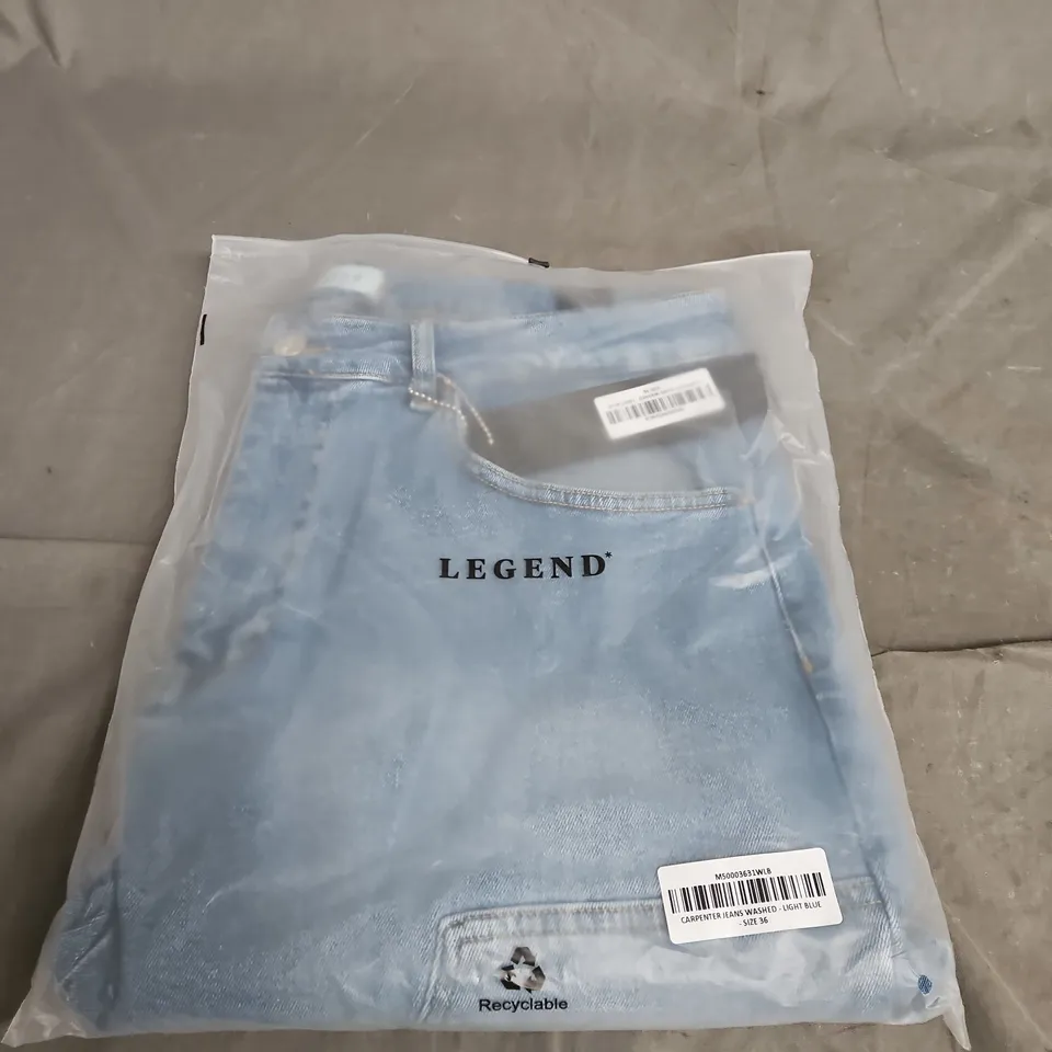 Legend Carpenter Jeans Washed – Light Blue, Size 36