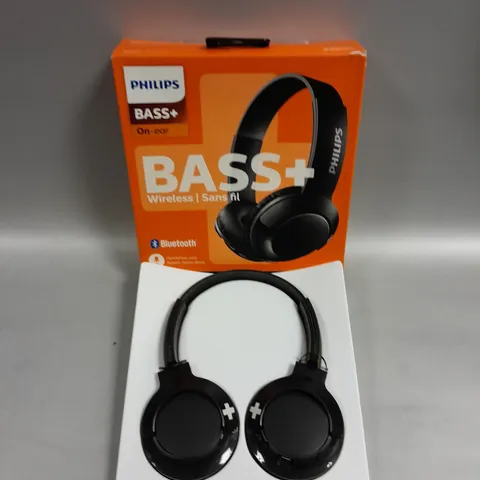 BOXED PHILIPS BASS+ ON EAR WIRELESS HEADPHONES 