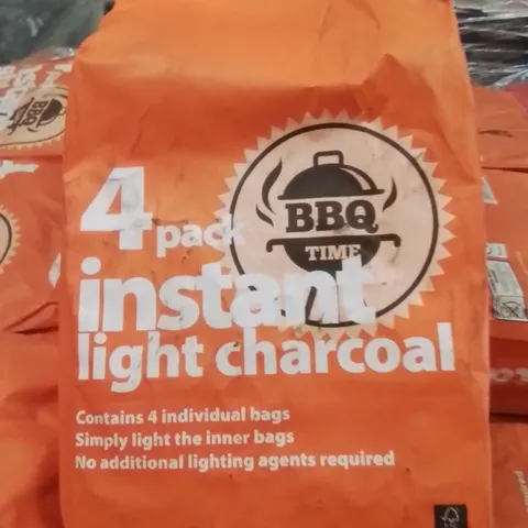 PALLET CONTAINING APPROXIMATELY 100 BRAND NEW 4 PACK INSTANT LIGHT CHARCOAL BAGS