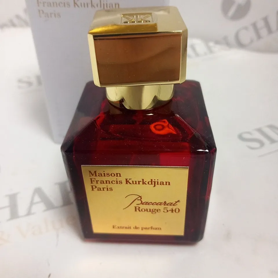 BOXED MAISON FRANCIS KURKDJIAN BACCARAT ROUGE 540 EXTRAIT DE PARFUM TESTER 70 ML