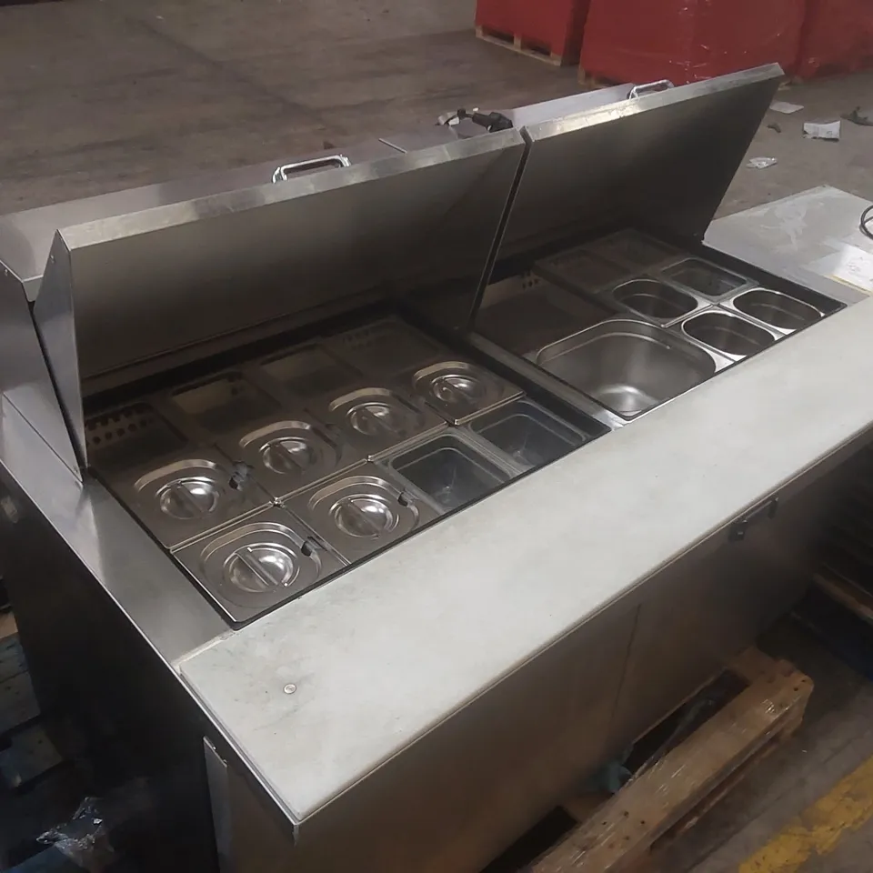 TRUE DOUBLE DOOR PREP COUNTER FRIDGE