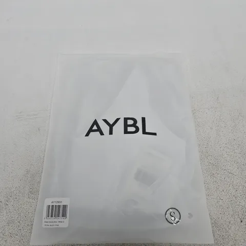 BAGGED AYBL STAPLES SPORTS BRA – WHITE, SIZE S