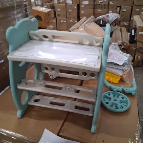 PALLET OF APPROXIMATELY 12 PRODUCTS TO INCLUDE CHILDS STIRAGE DESK