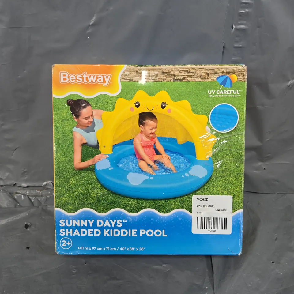 BOXED BEST WAY SUNNY DAYS SHADED KIDDIE POOL 