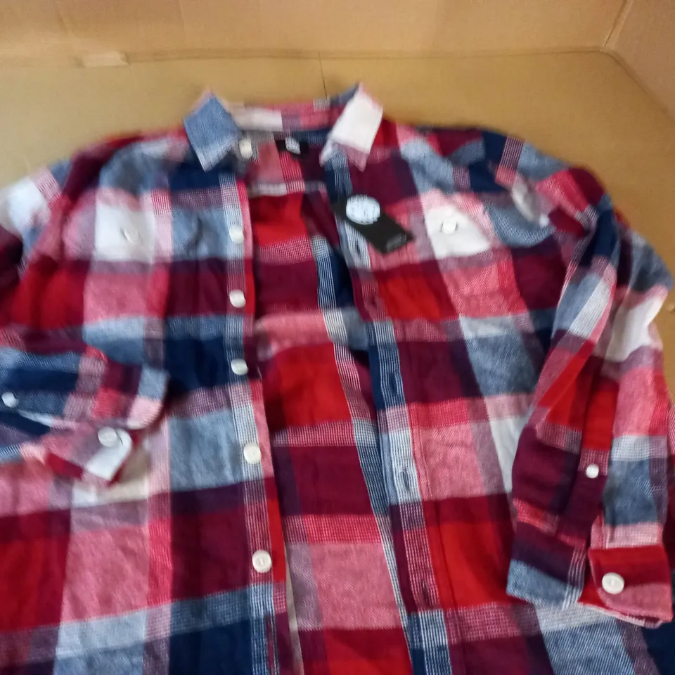 PRETTY GREEN BLACK CHECK SHIRT - M