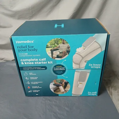 HOMEDICS COMPLETE CALF & KNEE STARTER KIT – MODULAR COMPRESSION SYSTEM