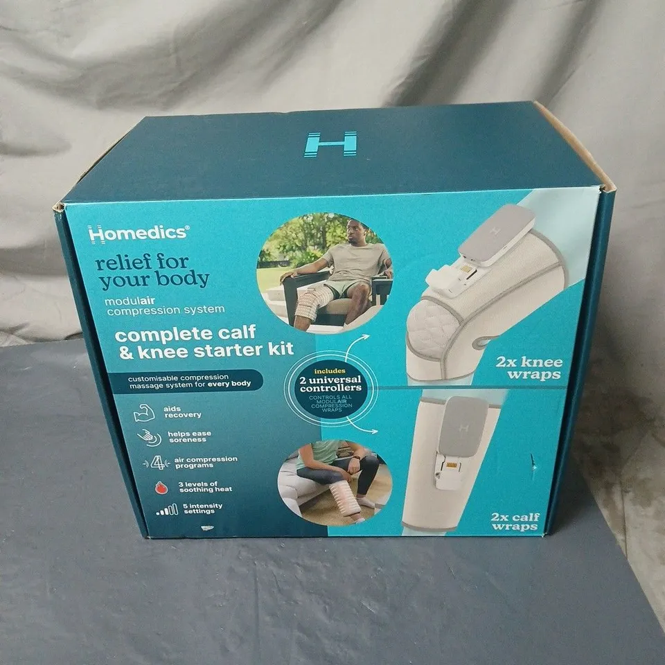 HOMEDICS COMPLETE CALF & KNEE STARTER KIT – MODULAR COMPRESSION SYSTEM