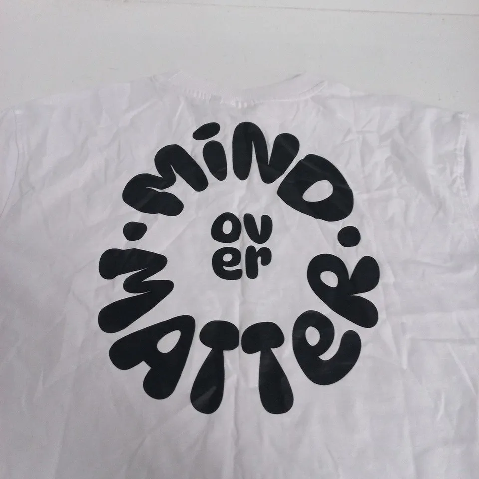 AYBL MIND OVER MATTER V2 OVERSIZED T-SHIRT – WHITE, UK S
